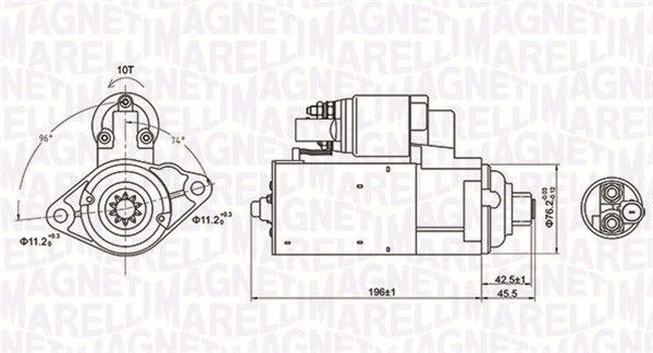 MAGNETI MARELLI Стартер 063721286010